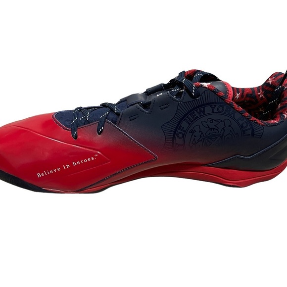 Under Armour Men\'s Deception Low Freedom NYPD FDNY Metal Baseball